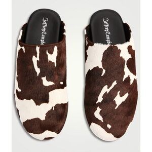 Jeffrey Campbell Gunter Printed Calf Hair Mules